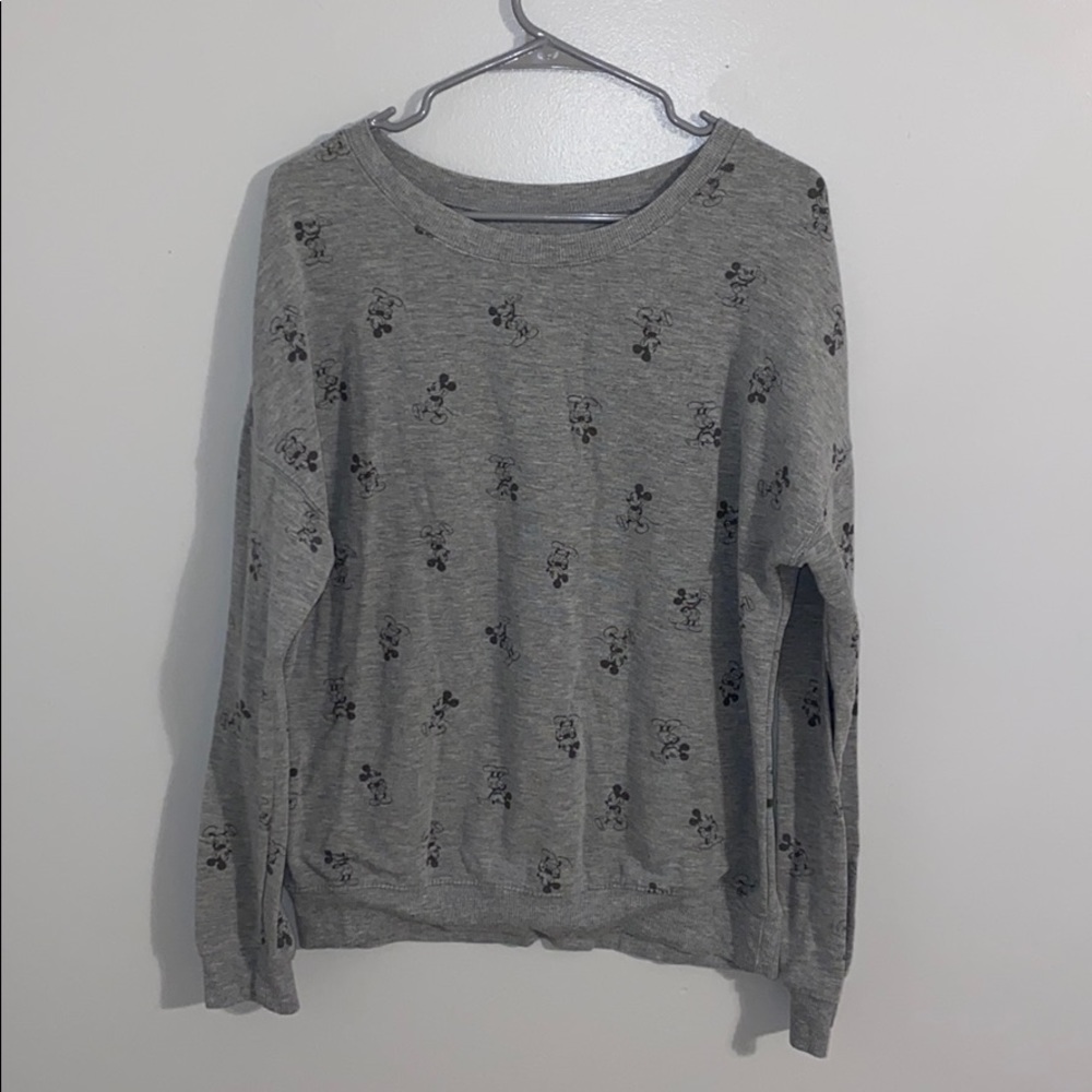 Grey Mickey Mouse Sweatshirt